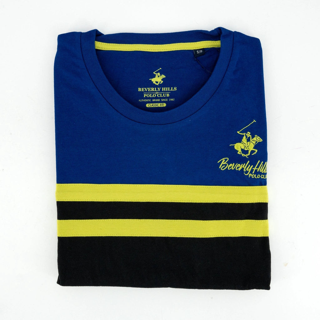 Camiseta Beverly Hills Mangas Cortas Rayas P/ Caballeros by Beverly Hills