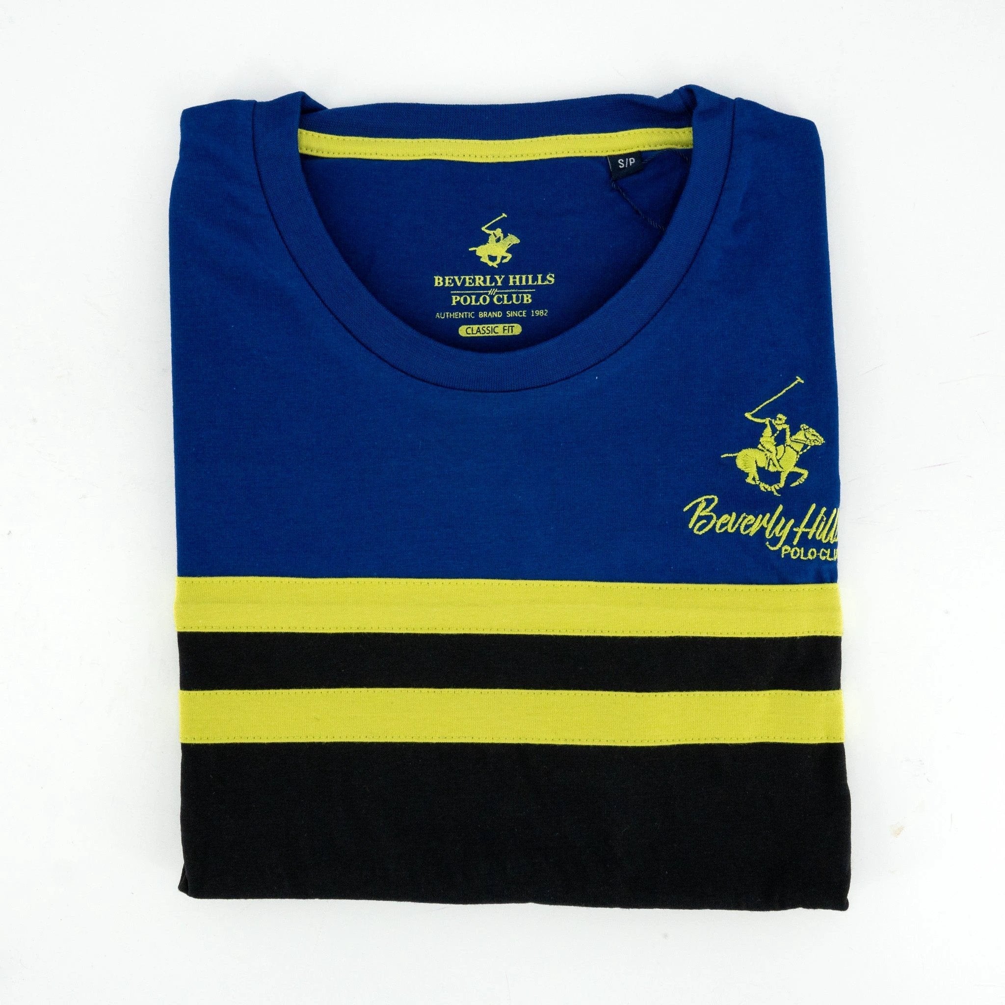 Camiseta Beverly Hills Mangas Cortas Rayas P/ Caballeros by Beverly Hills