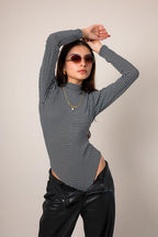 BODY MANGA LARGA RAYAS B-F 8569.