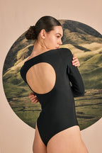 Body Reversible Círculo - Negro
