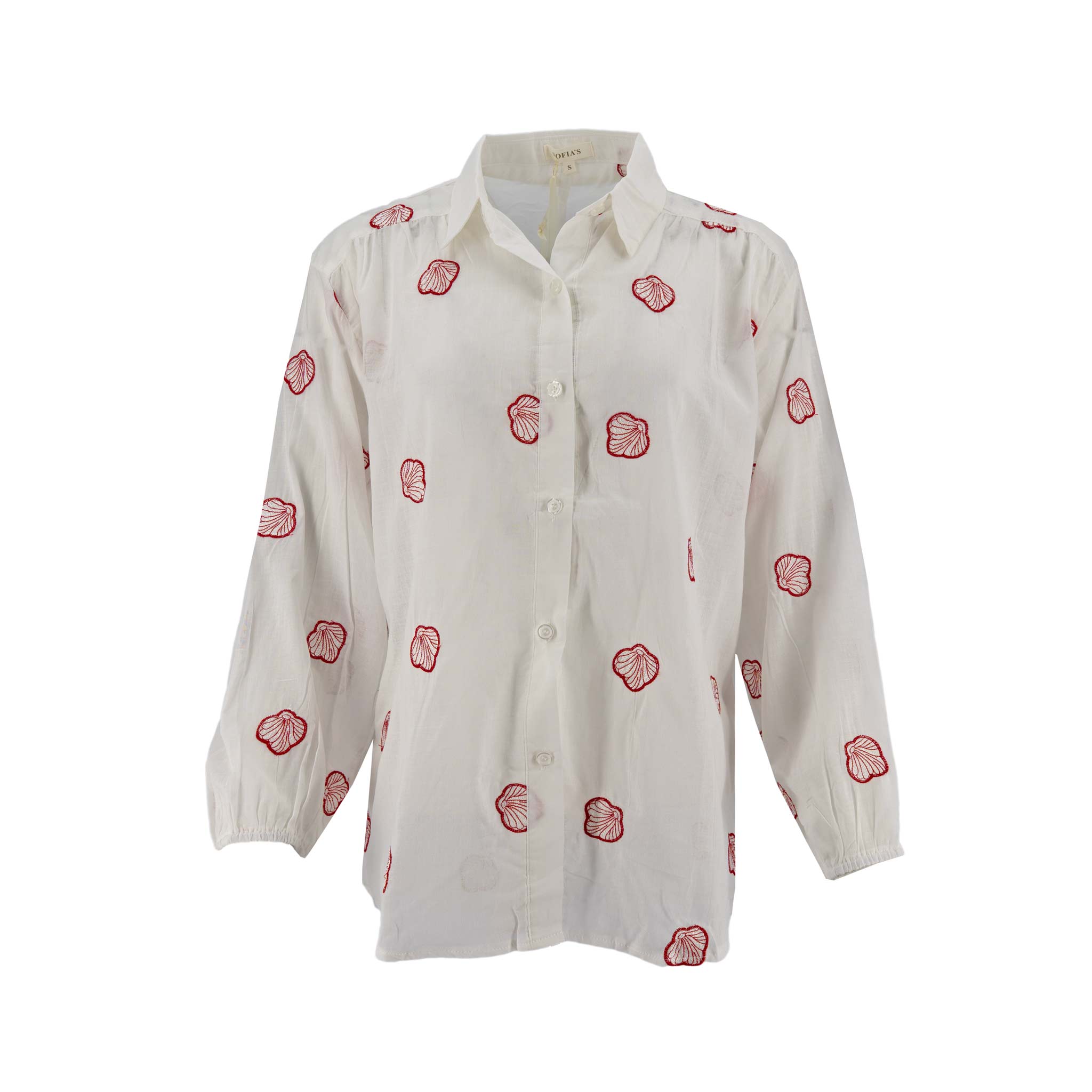 Blusa Sofia S Mangas Largas Bordados para Damas