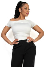 Blusa Blashe Mangas Cortas Lisa Para Damas by Iris