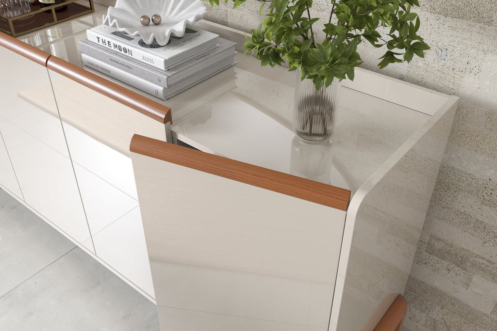 BUFETERA ELEGANCE - JEQUITIBA/OFF WHITE