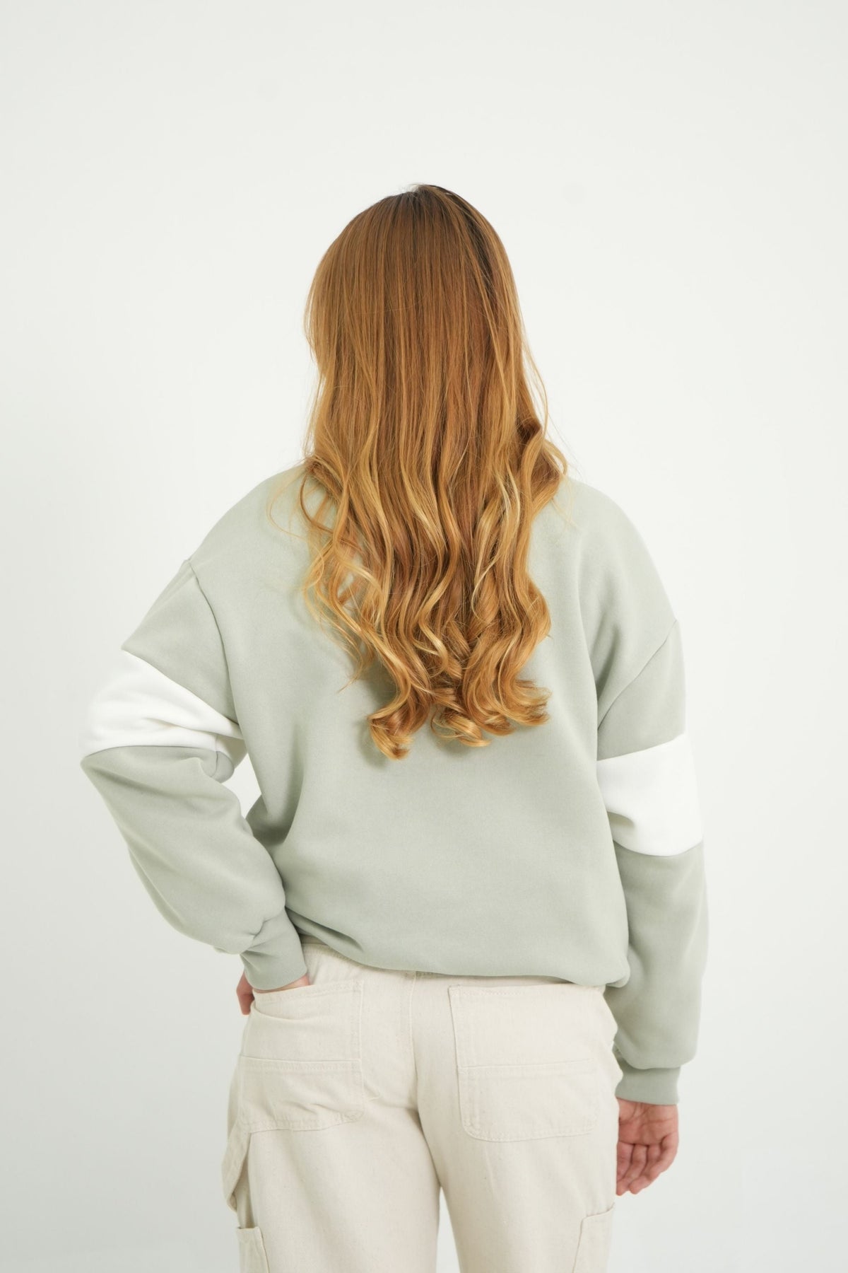 BUZO OVERSIZE CUELLO REDONDO 7226 - Kliquea