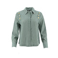 Blusa Badgley Mischka Mangas Largas Rayas para Damas