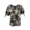 Blusa Badgley Mischka Mangas Cortas Floral para Damas