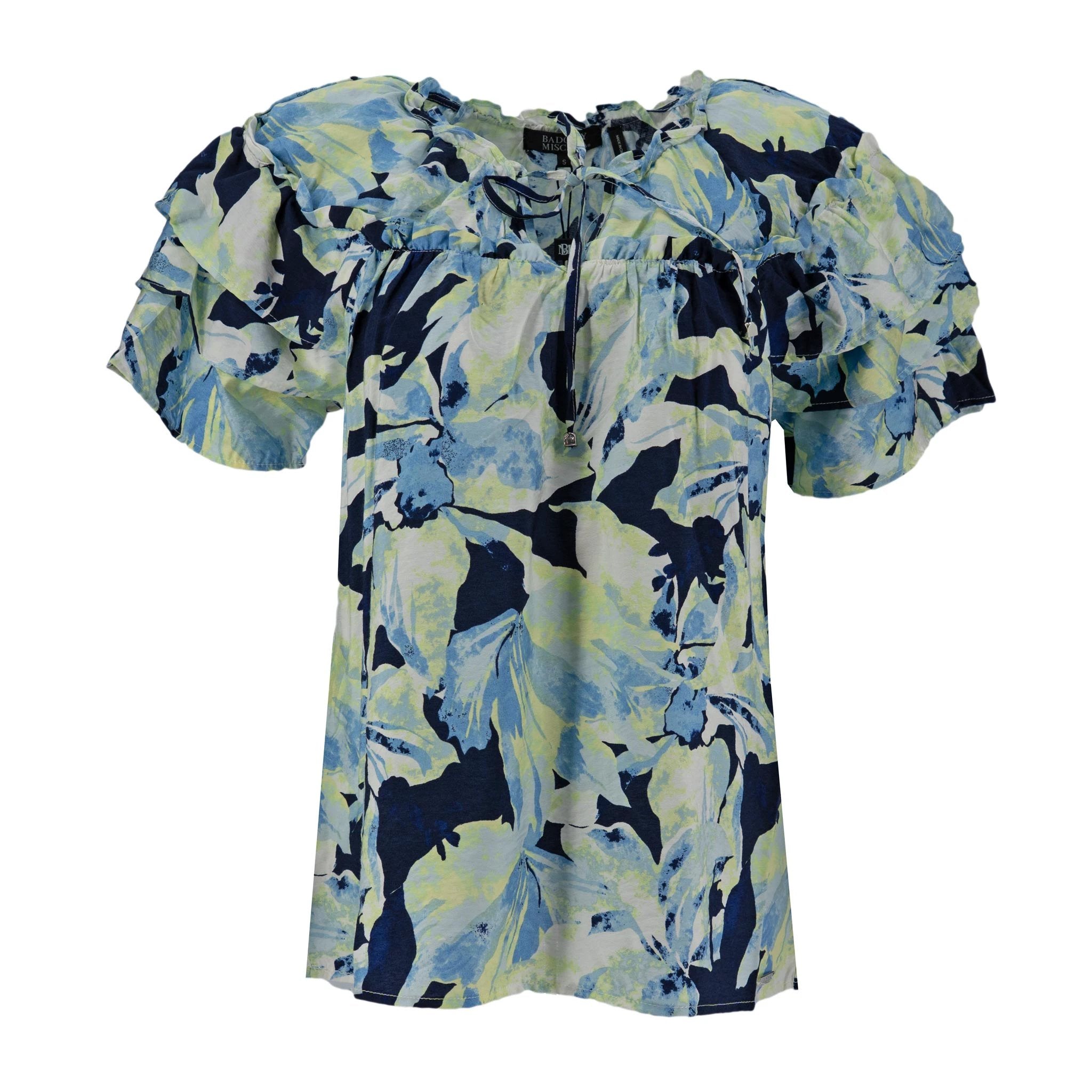 Top Badgley Mischka Mangas Cortas Estampado Para Damas by Badgley Mischka
