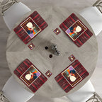 Individuales Reversibles set de 6 rectangular 41*27 cm + 6 Portavasos Bailarinas
