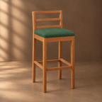 TABURETE SOFÍA LINO VERDE MALVA