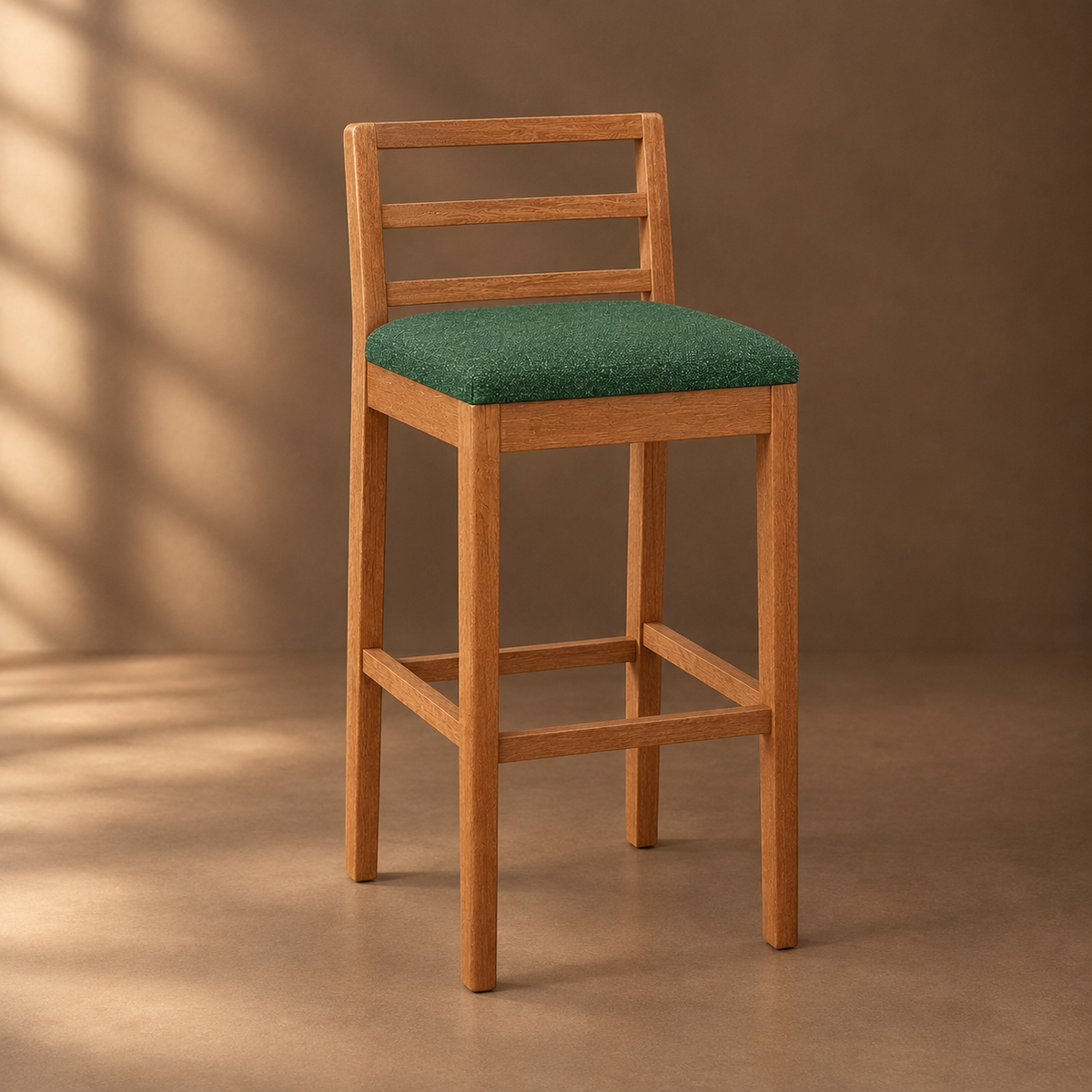 TABURETE SOFÍA LINO VERDE MALVA