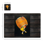 Individuales Reversibles set de 6 rectangular 41*27 cm + 6 Portavasos Barril