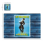 Individuales Reversibles set de 6 rectangular 41*27 cm + 6 Portavasos Barril