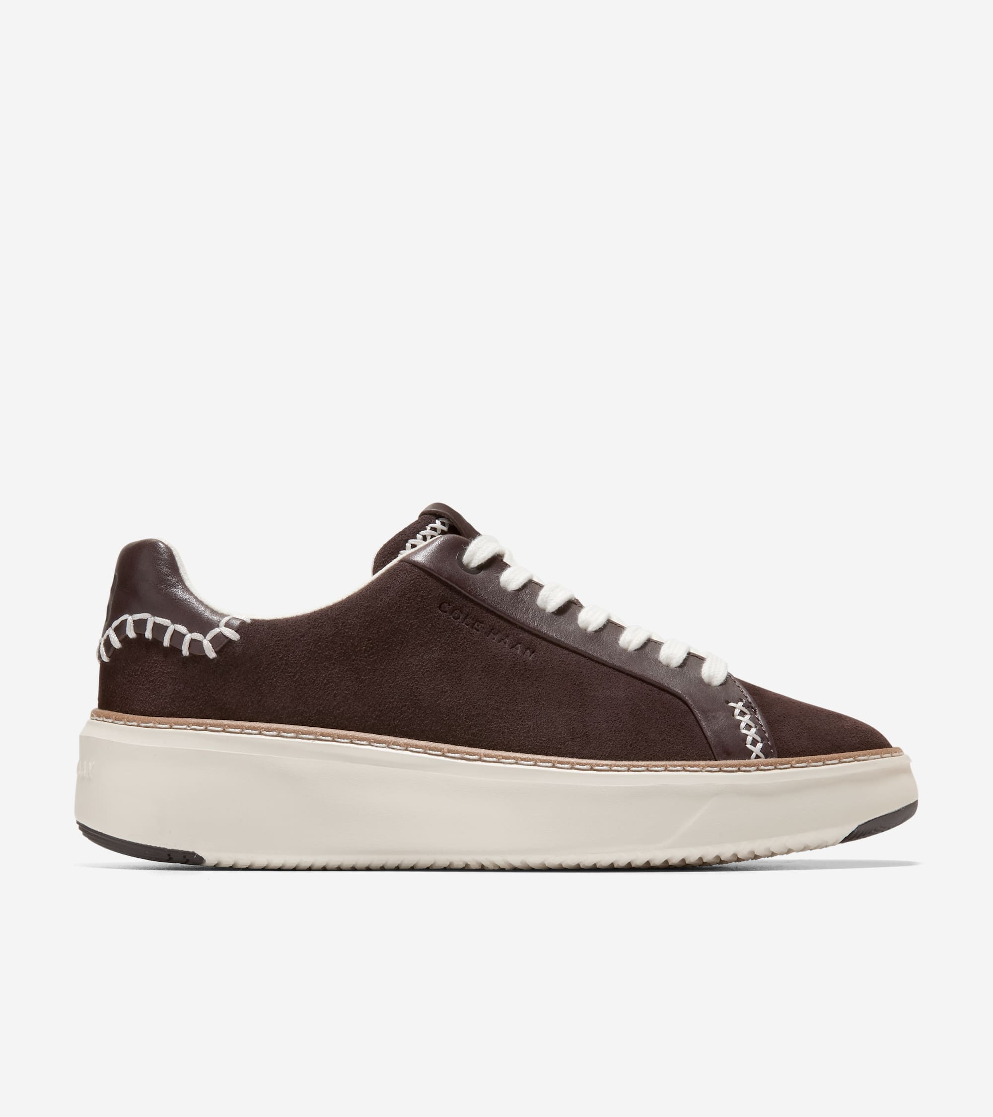 W34496:CH DK CHOCOLATE SUEDE/ CH DK CHOCOLATE LTHR/ IVORY
