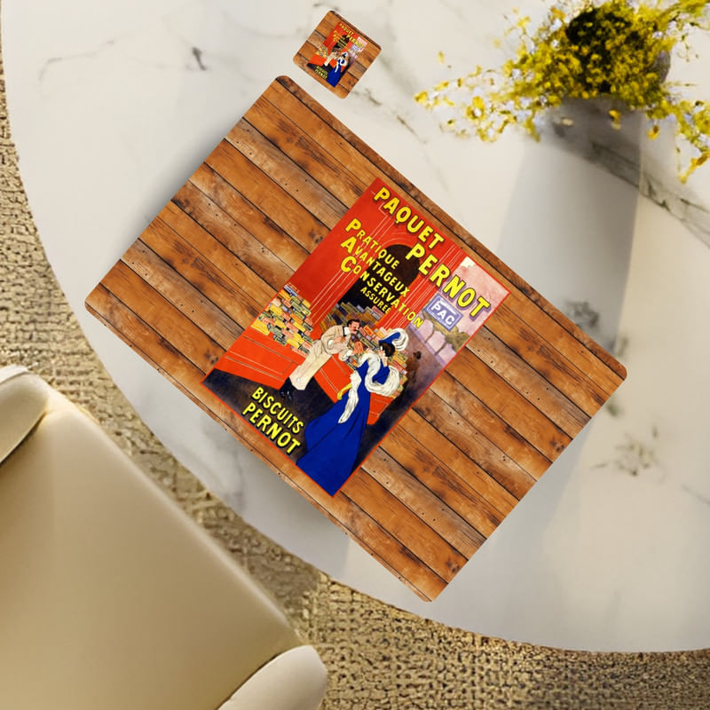 Individuales Reversibles set de 6 rectangular 41*27 cm + 6 Portavasos Buves Tous