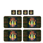 Individuales Reversibles set de 6 rectangular 41*27 cm + 6 Portavasos Buves Tous