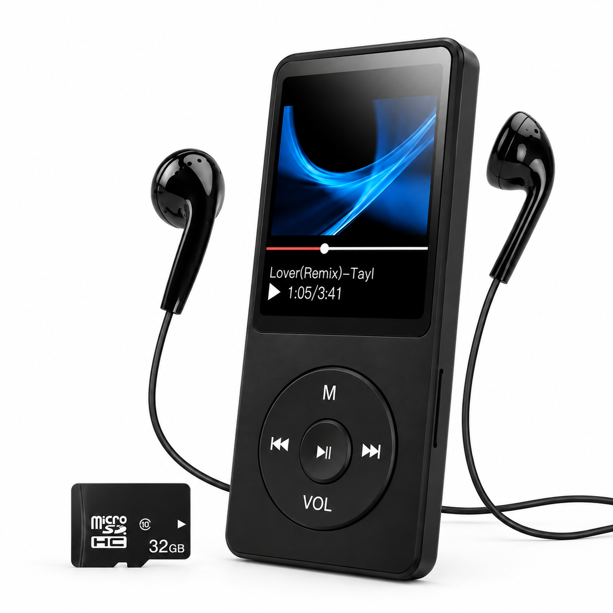 Reproductor MP3/MP4 Portátil Con Pantalla – Incluye MicroSD De 32GB