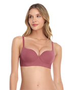 Brasier de realce natural color palo de rosa con copas suaves y cargaderas ajustables, Ref: 47080.