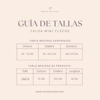 Falda Mini de Flecos - Navy