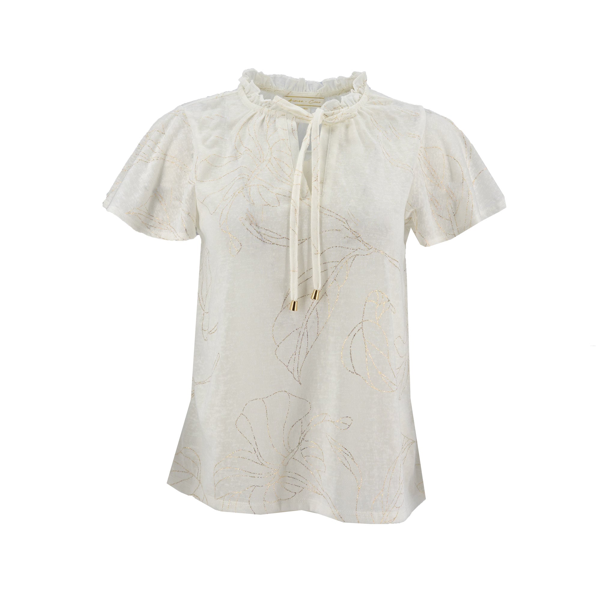 Blusa Aimee + Coco Mangas Cortas Floral para Damas