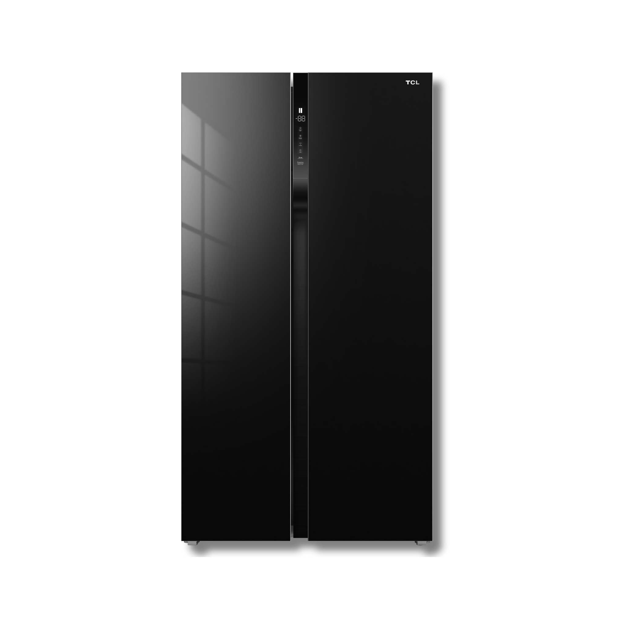 Refrigeradora Side by Side TCL M/P520SBGB 18 cu.ft. Inverter Glass Black