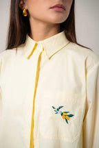 CAMISA POPELINA BORDADA E-M 8543 - Kliquea