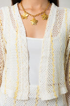 CARDIGAN EFECTO CROCHET B-M 9377 - Kliquea