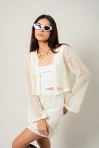 CARDIGAN EFECTO CROCHET B-M 9377 - Kliquea