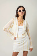 CARDIGAN EFECTO CROCHET B-M 9377 - Kliquea