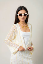 CARDIGAN EFECTO CROCHET B-M 9377 - Kliquea