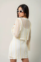 CARDIGAN EFECTO CROCHET B-M 9377 - Kliquea