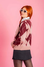 CARDIGAN TEJIDO ROMBOS 8501 - Kliquea