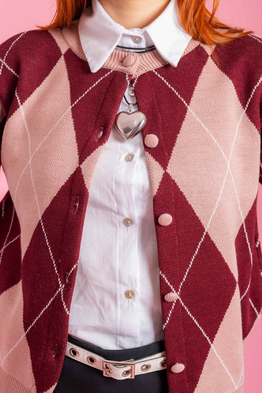 CARDIGAN TEJIDO ROMBOS 8501 - Kliquea