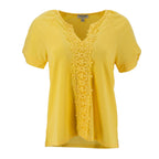 Blusa Sabrina Lauren Mangas Cortas Cuello V Encaje Centro Para Damas by Robert Louis