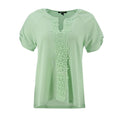 Blusa Sabrina Lauren Mangas Cortas Cuello V Encaje Centro Para Damas by Robert Louis