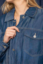 CHAQUETA BOMBER CHAMBRAY B-M 8047.