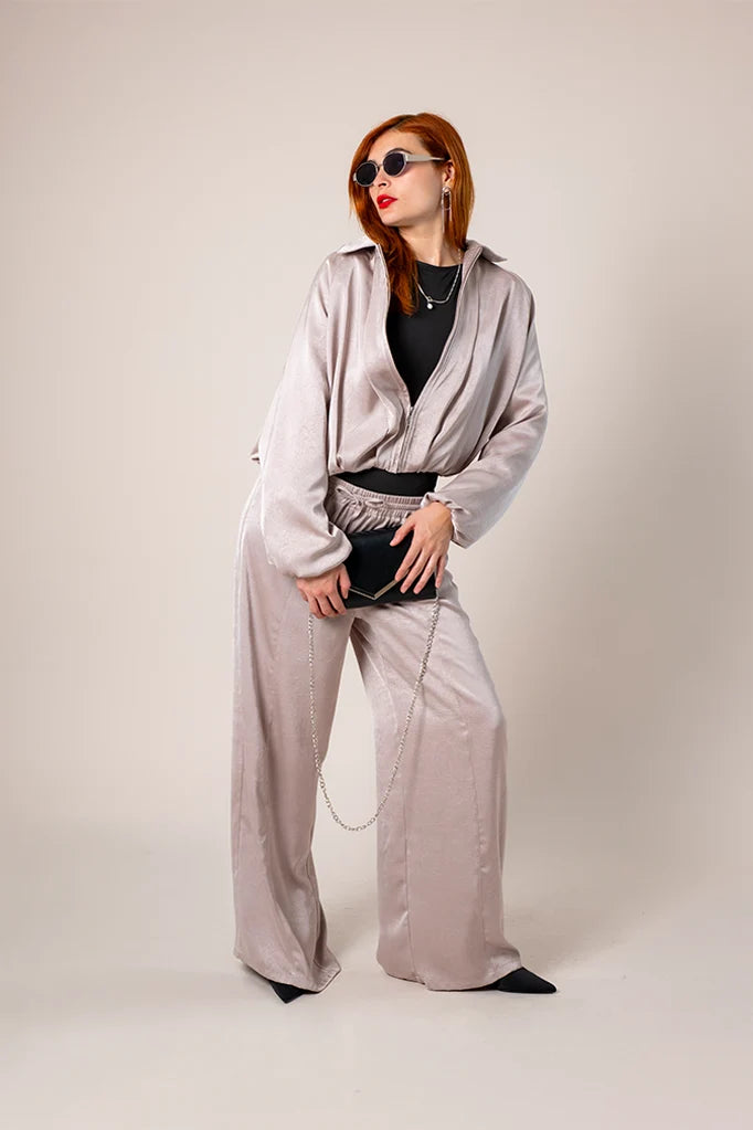 BH CHAQUETA BOMBER FLUIDA SATIN 8417.