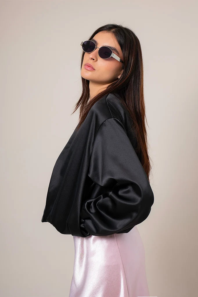 CHAQUETA BOMBER SATIN R-F 8704 - Kliquea