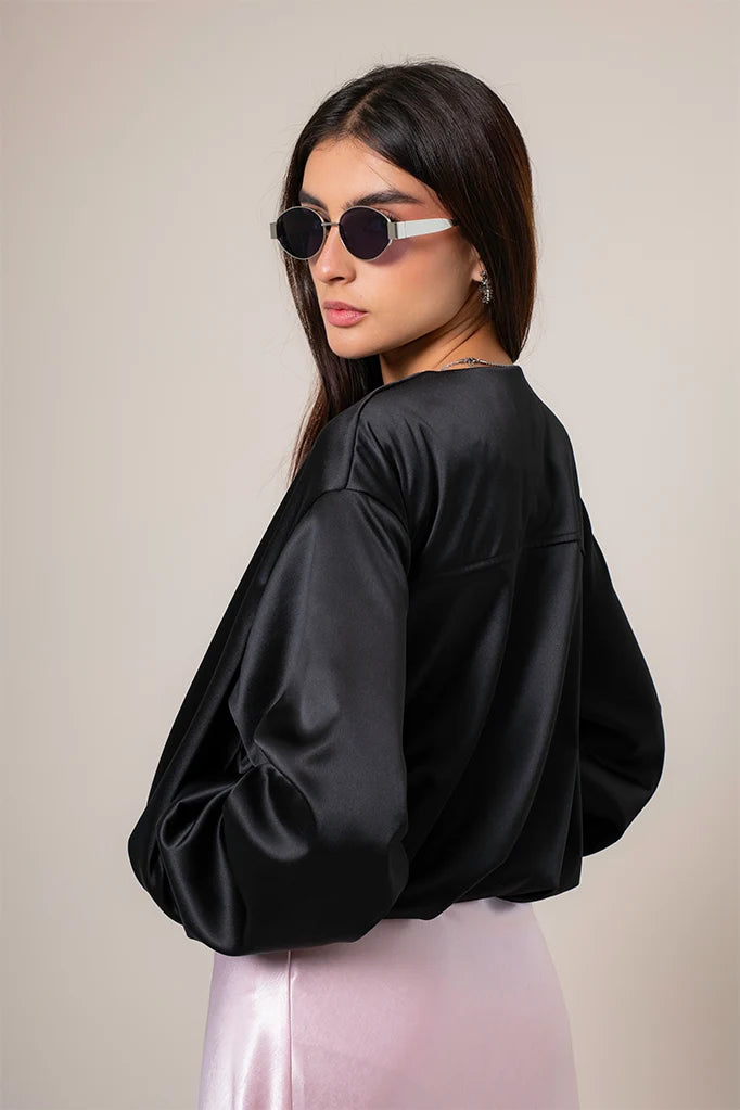 CHAQUETA BOMBER SATIN R-F 8704 - Kliquea