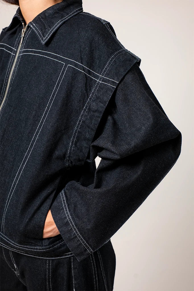CHAQUETA CONVERTIBLE DENIM R-F 7799 - Kliquea