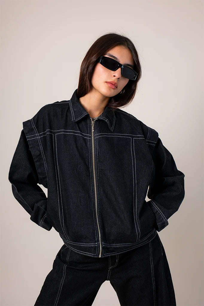 CHAQUETA CONVERTIBLE DENIM R-F 7799 - Kliquea