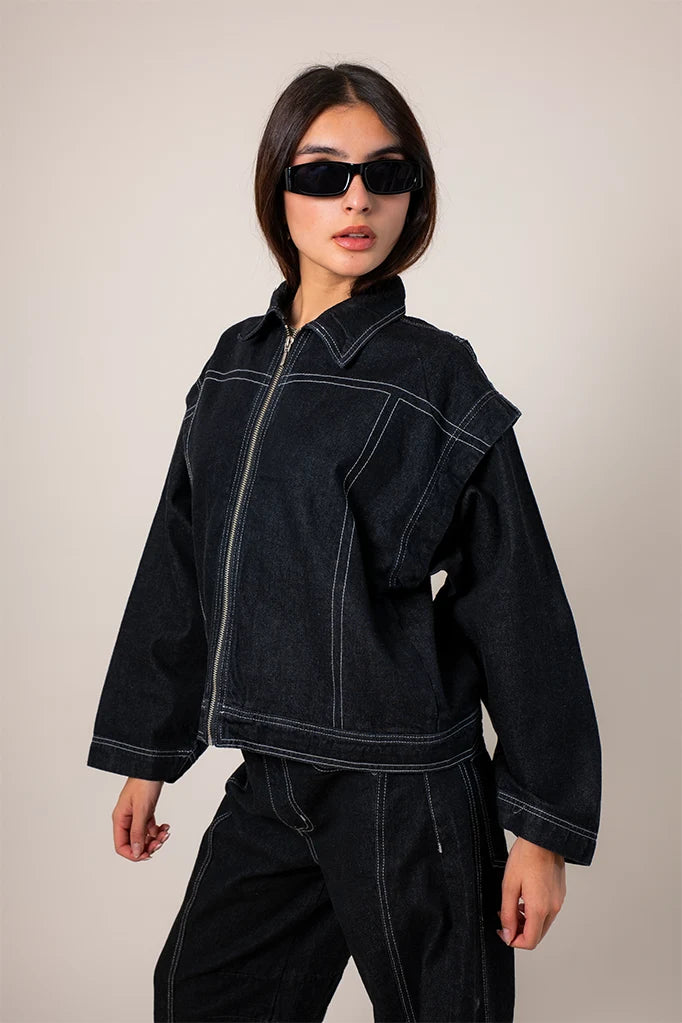 CHAQUETA CONVERTIBLE DENIM R-F 7799 - Kliquea
