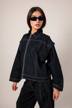 CHAQUETA CONVERTIBLE DENIM R-F 7799 - Kliquea