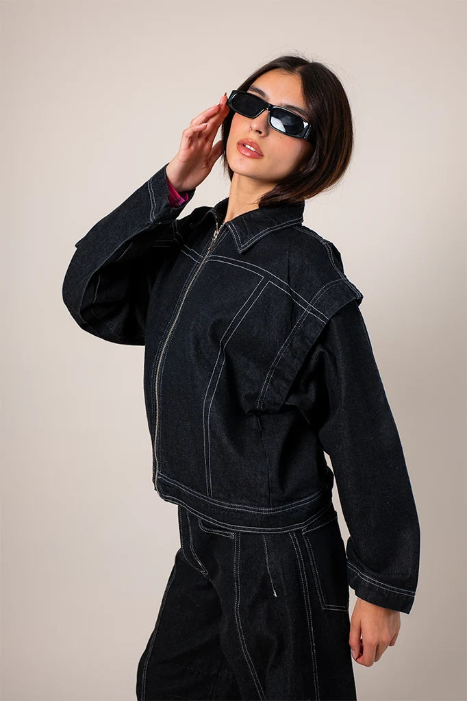 CHAQUETA CONVERTIBLE DENIM R-F 7799 - Kliquea