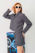 CHAQUETA CORTA CREMALLERA 7953 - Kliquea