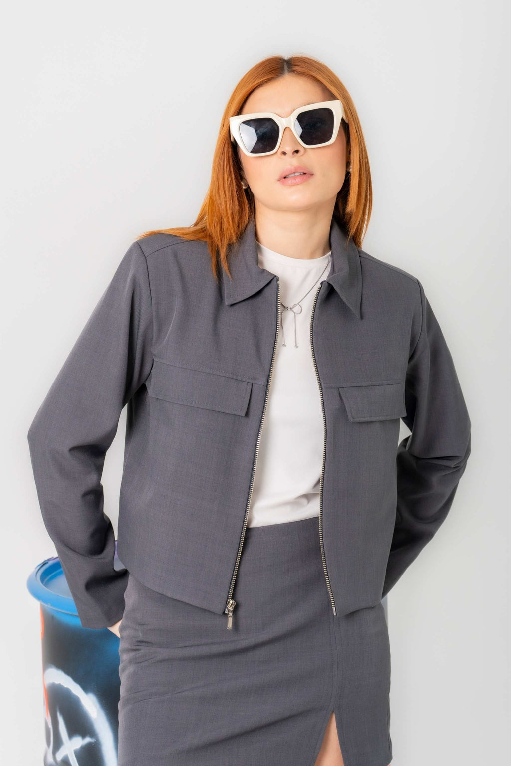 CHAQUETA CORTA CREMALLERA 7953 - Kliquea