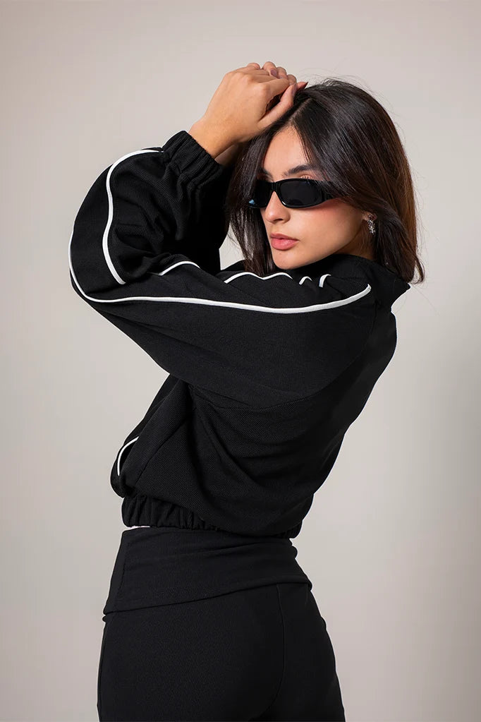 CHAQUETA CUELLO ALTO B-F 8575 - Kliquea