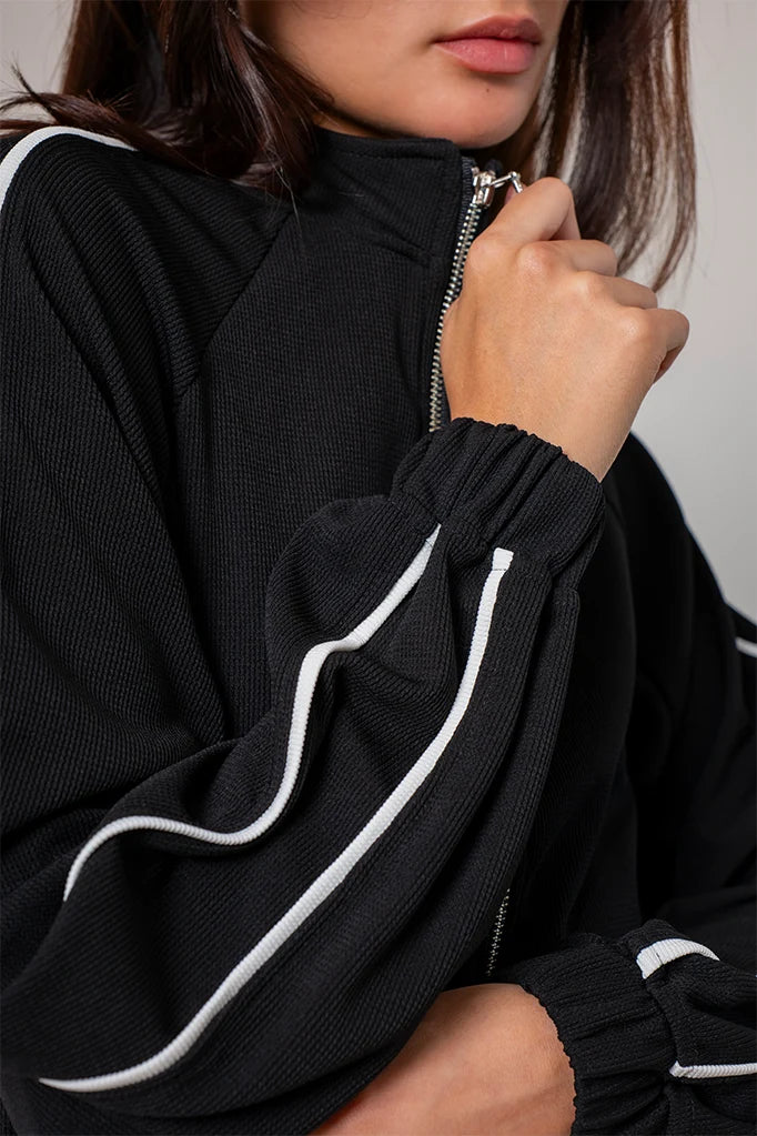 CHAQUETA CUELLO ALTO B-F 8575 - Kliquea