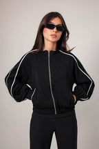 CHAQUETA CUELLO ALTO B-F 8575 - Kliquea
