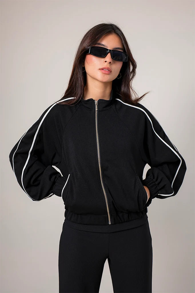 CHAQUETA CUELLO ALTO B-F 8575 - Kliquea