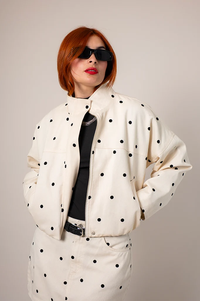 CHAQUETA CUELLO ALTO B-F 9106 - Kliquea